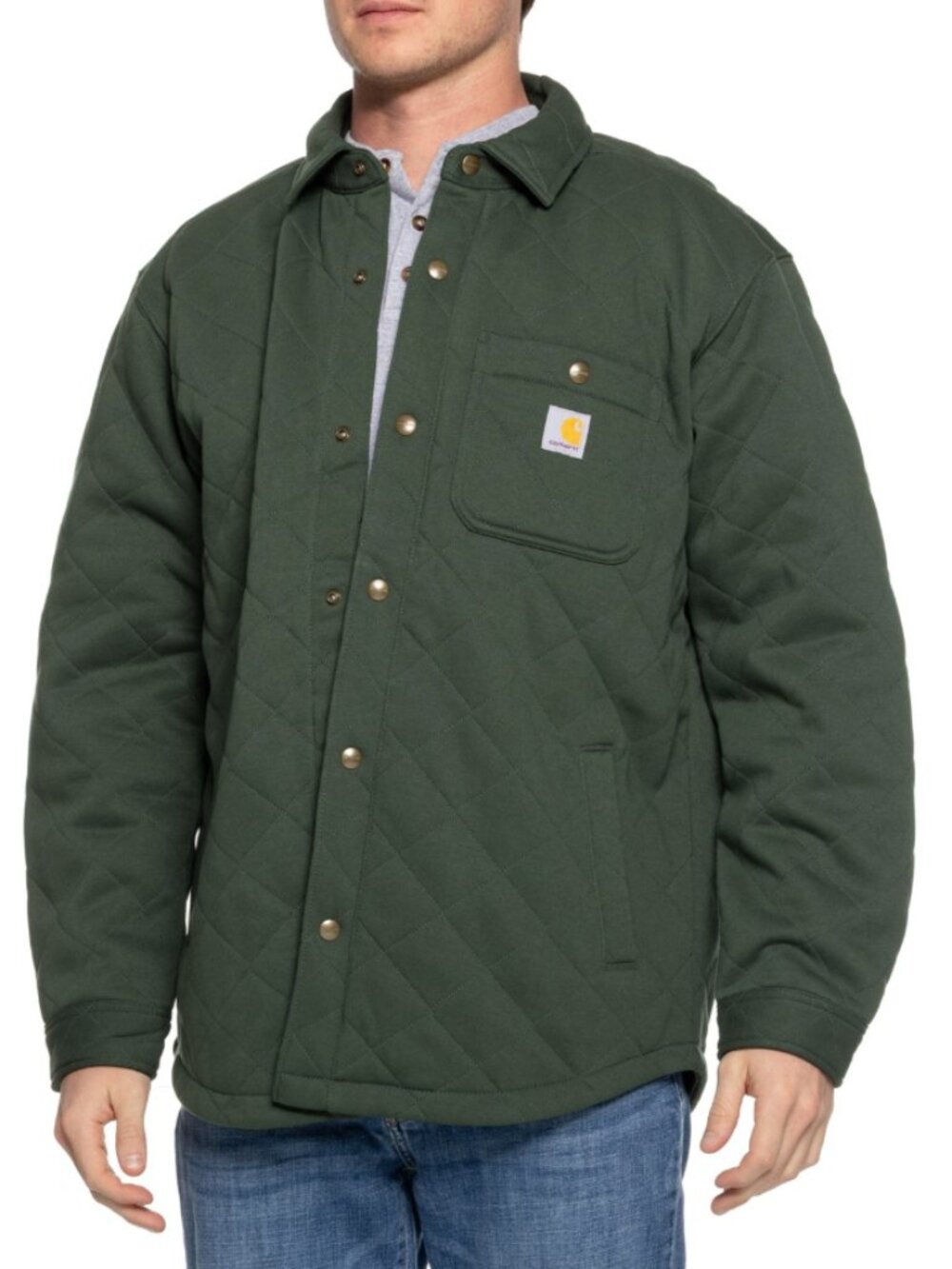 Carhartt Big and Tall Rain Defender Loose Fit Heavyweight Quilted Shirt